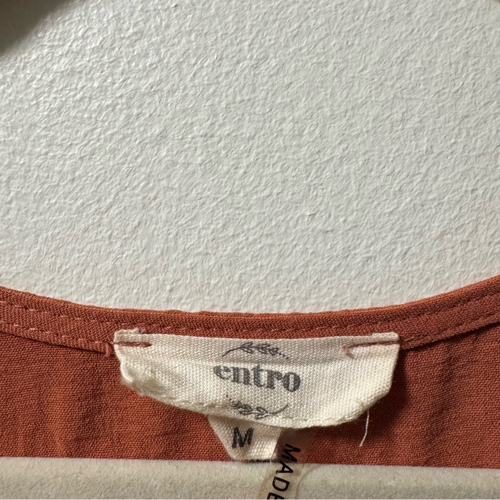 Rust orange button down - Picture 4 of 8